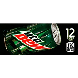 DS42MD12 - Mt. Dew Label (12oz Can with Calorie) - 1 3/4" x 3 19/32"