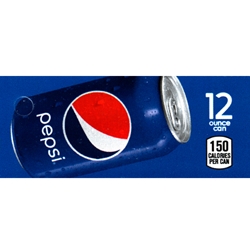 DS42P12 - Pepsi Label (12oz Can with Calorie) - 1 3/4" x 3 19/32"