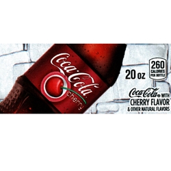 DS42CC20 - Cherry Coca-Cola Label (20oz Bottle with Calorie) - 1 3/4" x 3 19/32"