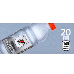 DS42GFGC20 - Gatorade Frost Glacier Cherry Label (20oz. Bottle with Calorie) - 1 3/4" x 3 19/32"