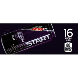 DS42KMG16 - Kickstart Midnight Grape Label (16oz Can with Calorie) - 1 3/4" x 3 19/32"