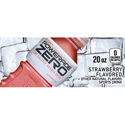 DS42PZS20 - Powerade Zero Strawberry Label (20oz Bottle with Calorie) - 1 3/4" x 3 19/32"