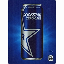 DS22RZC16 - D.N. HVV Rockstar Energy Zero Carb Label (16oz Can with Calorie) - 5 5/16" x 7 13/16"