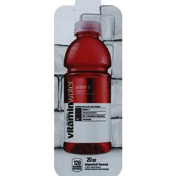 DS33VWP20 - Vitamin Water Power-C Label (20oz Bottle with Calorie) - 3 5/8" x 10"