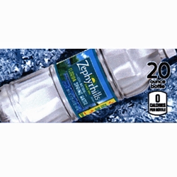 DS42Z20 - Zephyrhills Florida Spring Water Label (20oz Bottle with Calorie) - 1 3/4" x 3 19/32"