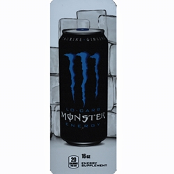 DS33MLC16 - Royal Chameleon Monster Lo-Carb Label (16oz Can with Calorie) - 3 5/8" x 10"