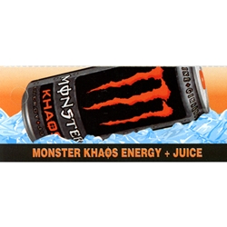 DS42MKE - Monster Khaos Energy & Juice Label - 1 3/4" x 3 19/32"