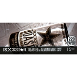 DS42RRAMCL15 - Rockstar Roasted W/Almond Milk Caffe Latte Label (15oz Can with Calorie) - 1 3/4" x 3 19/32"