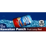 DS42HP12 - Hawaiian Punch Fruit Juicy Red Label (12oz Can with Calorie) - 1 3/4" x 3 19/32"
