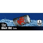DS42RCD12 - RC Diet Cola Label (12oz Can with Calorie) - 1 3/4" x 3 19/32"
