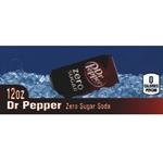 DS42DRPZ12 - Dr. Pepper Zero Label (12oz Can with Calorie) - 1 3/4" x 3 19/32"