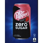 DS22DRPSCZ12 - D.N. HVV Dr. Pepper Strawberries & Cream Zero Sugar Label (12oz Can with Calorie) - 5 5/16" x 7 13/16"
