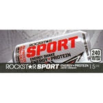 DS42RPES - Rockstar Sport Chocolate Label (15oz Can with Calorie) - 1 3/4" x 3 19/32"