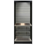 ASMMS272KS - All-State Micro Market Kiosk/Stand Kit- Stainless, 78" x 27" x 12"- SHIPPING INCLUDED!