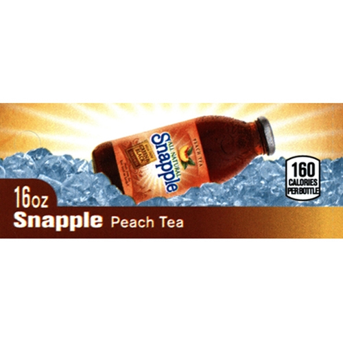 Snapple Peach Tea - 16 oz bottle