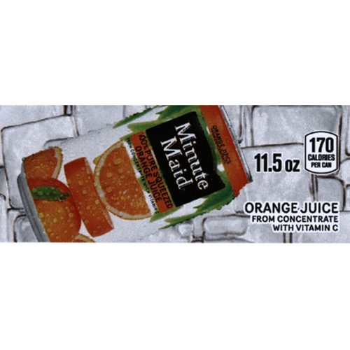 Calories in Minute Maid Orange Juice (Can)