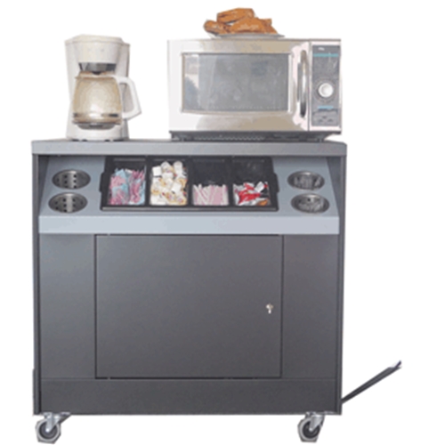 All State Model MOS 200-2-Oak Mobile Coffee Stand