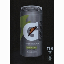 DS22GLL116 - D.N. HVV Gatorade Lemon-Lime Label (11.6 oz Can with Calorie) - 5 5/16" X 7 13/16"