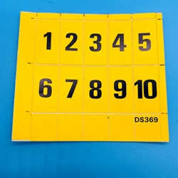 DS369 - Sticker Number Sheet- 1-10