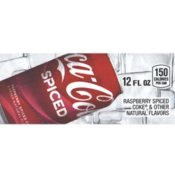 DS42CS12 - Coke Spiced Label (12oz Can with Calorie) - 1 3/4" x 3 19/32"