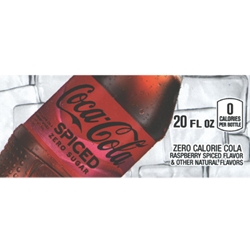 DS42CSZ20 - Coke Spiced Zero Label (20oz Bottle with Calorie) - 1 3/4" x 3 19/32"