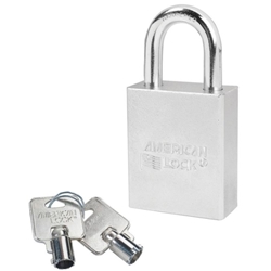 DS720 - American Lock Solid Steel Tubular Cylinder Rekeyable Padlock W/2 Keys