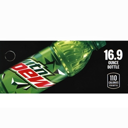 DS42MD169 - Mt Dew Label (16.9oz Bottle with Calorie) - 1 3/4" x 3 19/32"