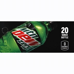 DS42MDZ20 - Mt Dew Zero Label (20oz Bottle with Calorie) - 1 3/4" x 3 19/32"