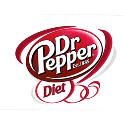 D S Vending Inc - Diet Dr Pepper Label- 2 5 16 x 3 1 2 